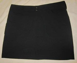 COLUMBIA NEW Womens Quick Dry Adventure Black Skort Skirt Shorts Size 12 - Picture 1 of 5