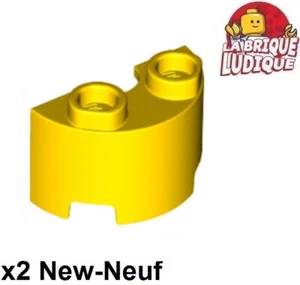 Lego 2x Zylinder Zylinder Half Half Half Half 1x2x1 gelb/yellow 68013 NEU - Bild 1 von 1