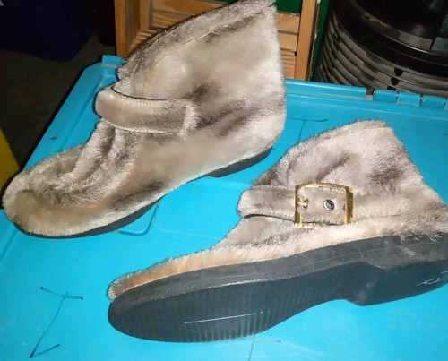 Stivali Stormgards by Converse Vintage Mukluks Invernali Pelliccia Chukka Mix Beige Taglia 8