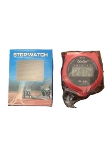 Sports Digital Stopwatch, Large Display, 1/100 Seconds Accuracy, Date and Alarm - Picture 1 of 3