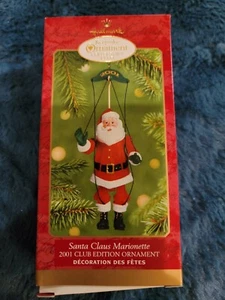 Vintage 2001 Hallmark Ornament - Santa Claus Marionette - Club Member Exclusive - Picture 1 of 2