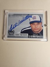 1999 Upper Deck Century Legends EDDIE MATTHEWS Epic Signatures  Braves Auto