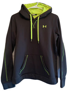 Under Armour Hoodie Boys Grey/Yellow Size Youth Large Sweatshirt