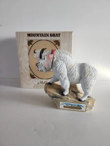 Vintage Ski Country Mountain Goat Decanter 4/5 Qt Empty W/ Box Limited Edition - Picture 1 of 17
