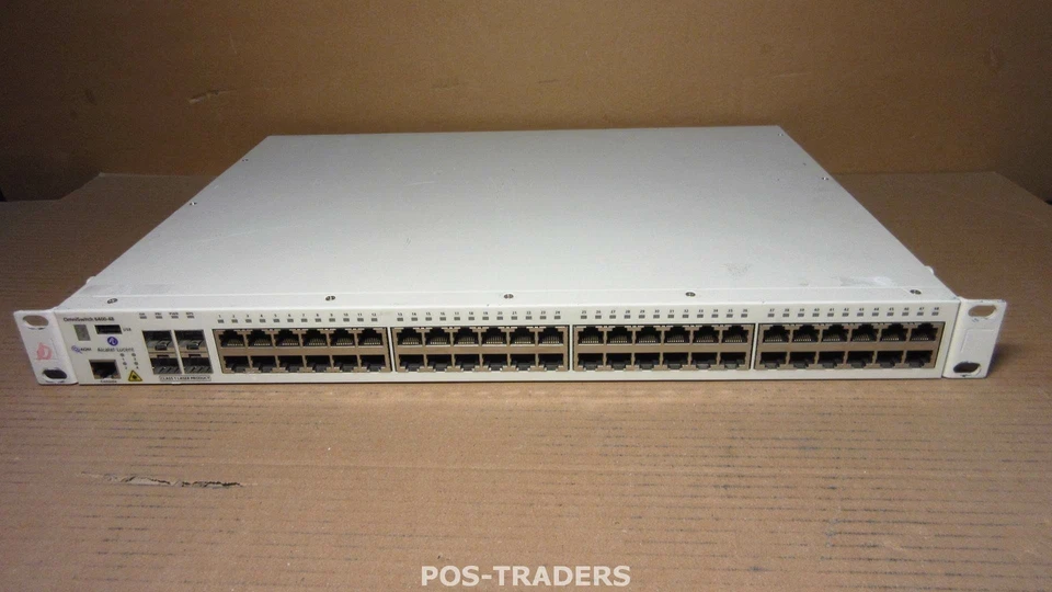 ALCATEL LUCENT OMNISWITCH 6400-48 48-PORT stackable Gigabit LAN Switch 4x SFP - Image 1 of 3