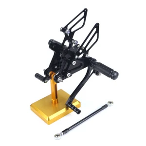 For Kawasaki Ninja ZX6R ZX636 2009-2021 CNC Footpegs Footrest Rearsets Pedal BLK - Picture 1 of 6