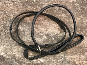 The ORIGINAL RuffGrip® 6' x 3/4" SLIP LEAD. Leather Padded Handle I BLK - Picture 1 of 5