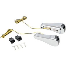 Alloy Art - RGFS1-1 - LED Front Signal Lights with Clear lens/Amber LEDs, Chrome (smooth)