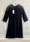 NEW+TAGS - MONSOON Black Lace Shoulder 'Dorothy' Boho Tunic Shift Dress 10 €135 