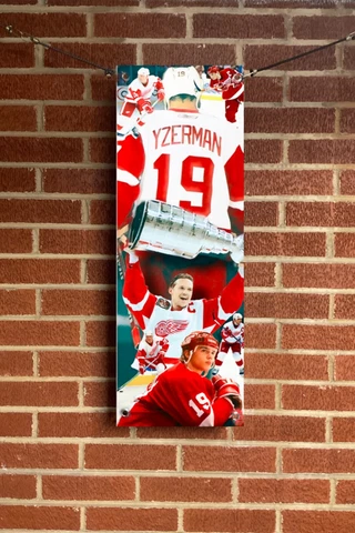 30x10apx Steve Yzerman vinyl POSTER Detroit Red Wings hockey print man cave Cover