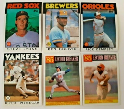1986 Topps Baseball, #201-400, You Pick, COMPLETE YOUR SET!!  - Image 1 of 2