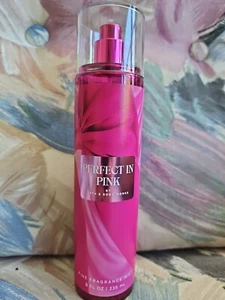 BATH & BODY WORKS PERFECT IN PINK FINE FRAGRANCE MIST BODY SPRAY 8 OZ NEW  - Picture 1 of 4