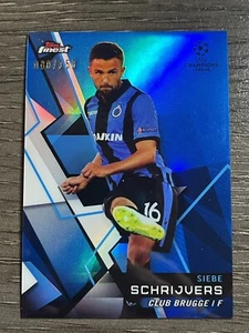 2018-19 Topps Finest UEFA Champions League Blue #23 Siebe Scheijvers /150 - Picture 1 of 2
