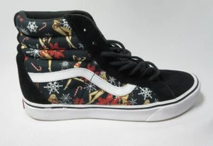Vans Uomo 10 Ultracush Sneaker Alta Nero Scamosciato Trapuntato Hawaii Candy Cane - Foto 1 di 7