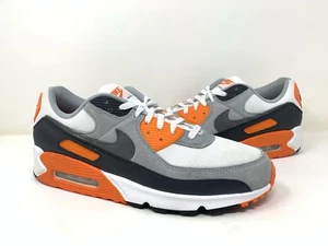 DM0029 108 Nike Air Max 90 Safety Orange Retro Summit White Smoke US 14 Men’s - Picture 1 of 6