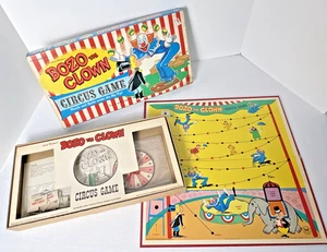 Vintage 1960 Harry Harmon's BOZO THE CLOWN CIRCUS GAME by Transogram, COMPLETE - Picture 1 of 19