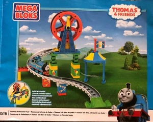P868 Mega Blocks 10516 Thomas & Friends Sodor Fair Ferris Wheel Train Lot MANUAL - Picture 1 of 9