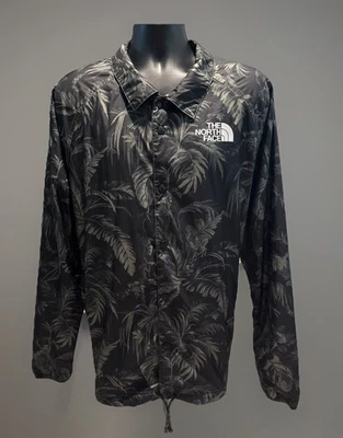 The North Face Tropical Print Coach Jacket XL – Green Foliage Windbreaker - Image 1 of 4
