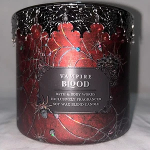 Bath and Body Works Vampire Blood 3-Wick Candle Halloween 14.5oz Brand New - Picture 1 of 3