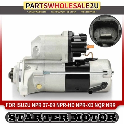 Motor De Arranque para Isuzu NPR 07-09 NPR-HD NPR-XD NQR NRR L4 5.2L 12V CW 3.0KW 11T Foto 1 de 4