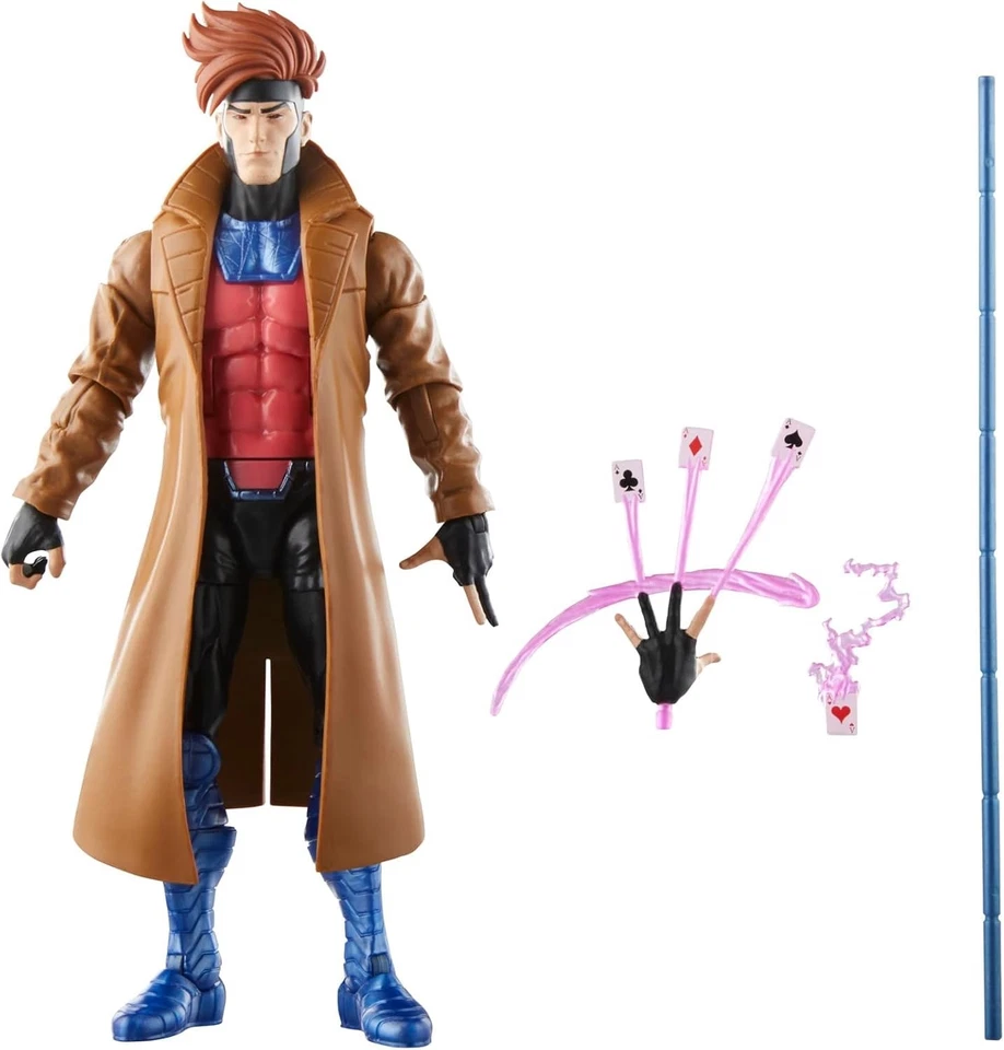 2023 Marvel X-Men 97 Retro Legends Animated GAMBIT 6" Scale Hasbro Action Figure
