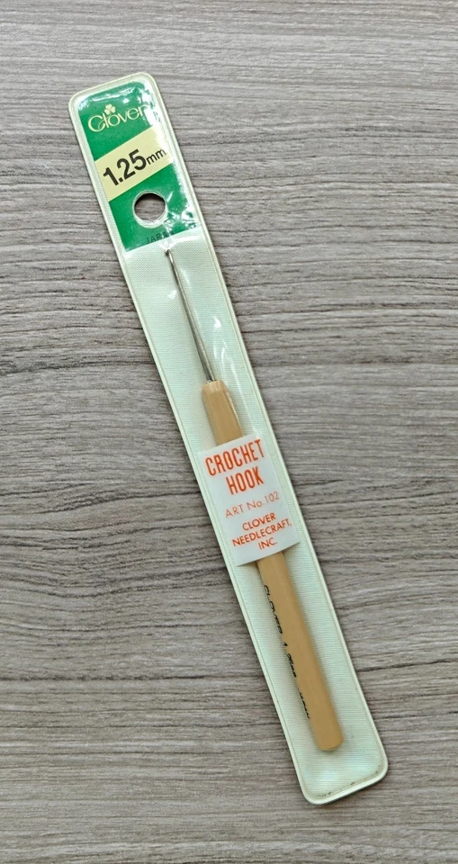 Gancho de ganchillo trébol vintage 1,25 mm ART No. 102 NOS Foto 1 de 1