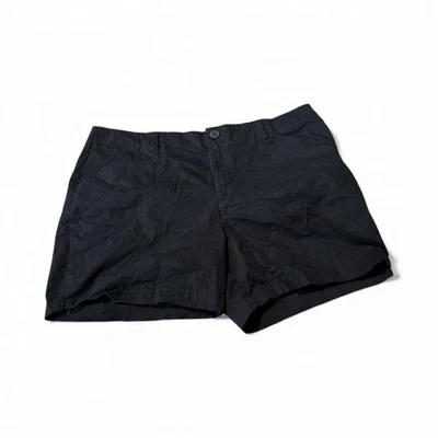 Pantalones Cortos Lee Mujer Negros Frente Plano Tiro Medio Talla 18w Foto 1 de 4