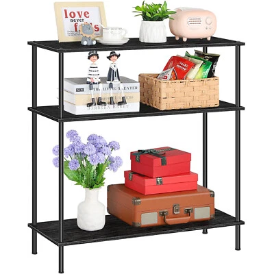 Industrial Black Console Table, Entryway Table Narrow Sofa Table Behind Couch — 第 1/4 张图片