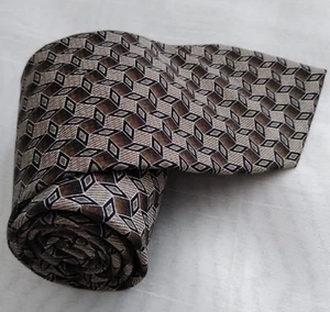 Farentino Ferre Geometric 100% Silk Men's Neck Tie - Picture 1 of 8