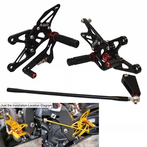 Pedane arretrate regolabili poggiapiedi rearset per YAMAHA YZF R1 2007-2008 RN19 - Picture 1 of 6