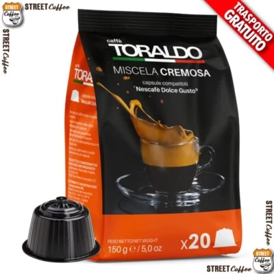 100 200 300 400 a 1000 Capsule Caffè Toraldo Nescafè Dolce Gusto Miscela Cremosa