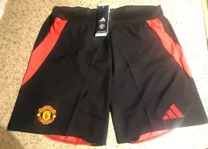 Manchester United Authentic Adidas Heim schwarz Fußball Fußballshorts 24/25 XL - Bild 1 von 10