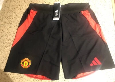 Manchester United Authentic Adidas Home MUFC Soccer Football Shorts 24/25 Medium - Image 1 of 4