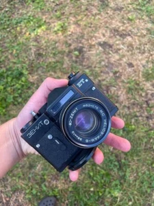 ZENIT ET BLACK Edition SELTENE sowjetische Spiegelreflexkamera mit Objektiv ""Helios 58M"" EXC - Bild 1 von 9