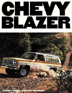 1977 Chevrolet Blazer C10 2-WD K10 4-WD Vintage Dealer Sales Brochure