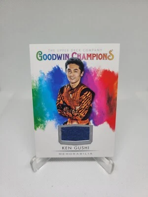 Ken Gushi 2021 Upper Deck GoodWin Champions ' Splash of Color ' Racing Memora - Image 1 of 2