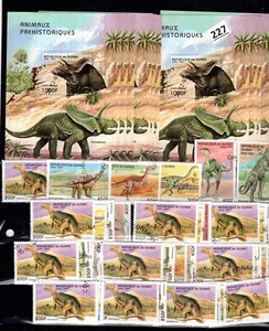 # 11 S/S + 11 SETS GUINEA 1997 - CTO - WILD ANIMALS - DINOSAURS - FAUNA - Picture 1 of 1