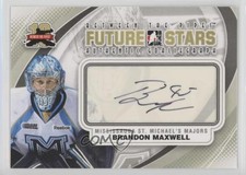 2011-12 ITG Between the Pipes Authentic Goaliegraph Brandon Maxwell #A-BM Auto