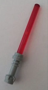 LEGO® Star Wars™ espada láser roja, mango gris, nuevo producto nuevo accesorios para figuras - Imagen 1 de 1