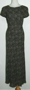 Vintage Laundry Shelli Segal Rayon Floral Print Cut Out Back Long Maxi Dress 10 - Picture 1 of 6