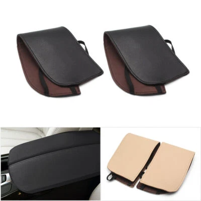 Funda protectora de cuero con reposabrazos de consola central para BMW X5 2007-2018 Foto 1 de 4