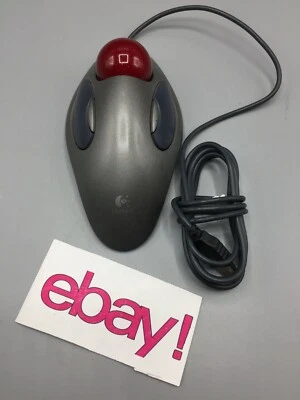 Logitech Ambidextrous Trackman Marble USB T-BC21 Mouse Trackball - Image 1 of 3
