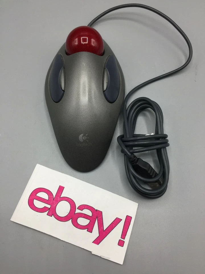 Logitech Ambidextrous Trackman Marble USB T-BC21 Maus Trackball - Bild 1 von 3