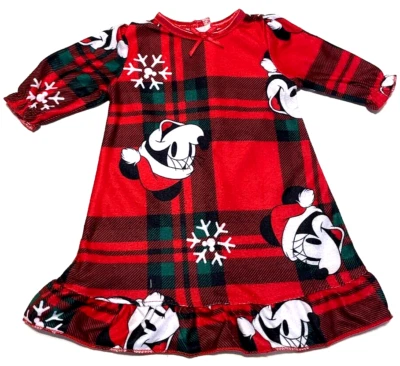 Muñeca - Camisón de franela a cuadros Disney Minnie Mickey Mouse nuevo - Para muñeca de 18 pulgadas Foto 1 de 4