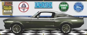 1967 MUSTANG ELEANOR GT500E GONE IN 60 SECONDS CAR SCENE BANNER SIGN MURAL - Picture 1 of 1