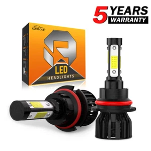 For Dodge Grand Caravan 3.3L 3.8L 1996-2007 2x 9007 LED Headlight High Low Bulbs - Picture 1 of 13
