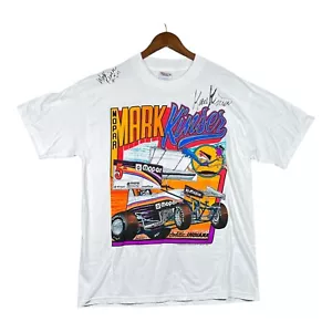 Selten! Vintage 1988 Mark Kinser Sprint Auto T-Shirt Rennen handsigniert Gr. L - Bild 1 von 10