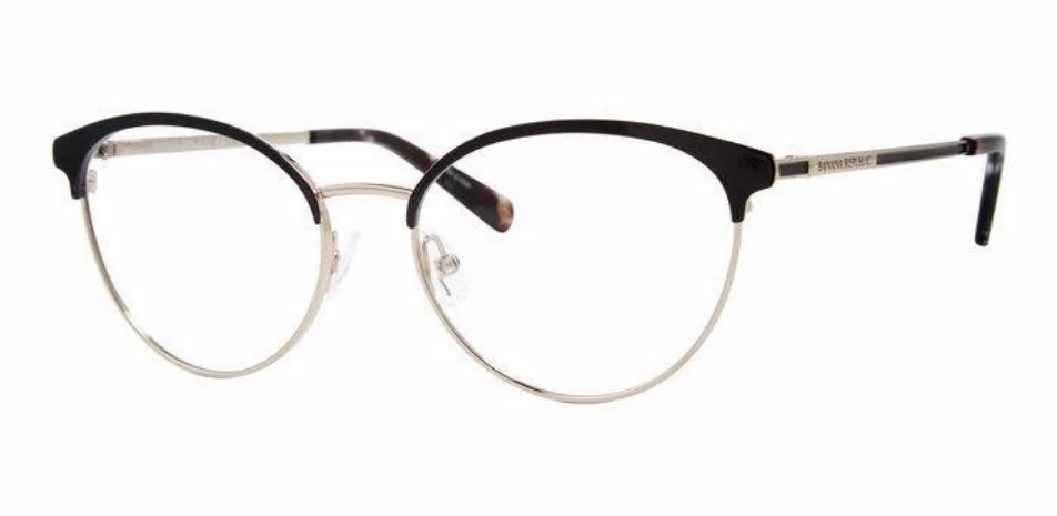 Banana Republic BR 214 2M2 Women's Eyeglasses Black Gold Optical Frame 50-16-135 - Image 1 of 1