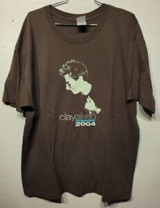 Clay Aiken 2004 Independent Tour Concert shirt xl American Idol 23 by 31.5