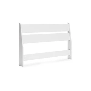 Signature Design by Ashley Socalle Full Panel Headboard in Matte White Finish - Picture 1 of 4